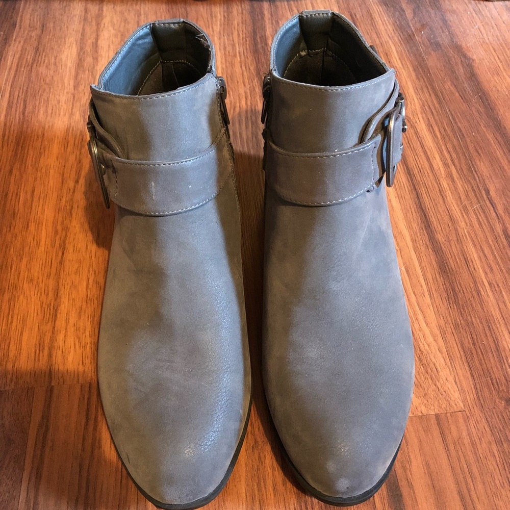 Grey Suede Boots
